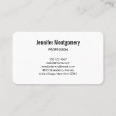 Happy Cow mit Cake & Presence Party Visitenkarte (Rückseite)