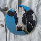 Happy Cow Portrait Square Button (Beispiel)