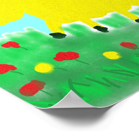 Happy Cow Poster (Ecke)