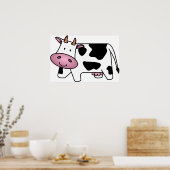 Happy Cow Poster (Küche)