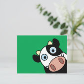 Happy Cow Postkarte (Stehend Vorderseite)
