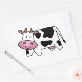 Happy Cow Rechteckiger Aufkleber (Umschlag)