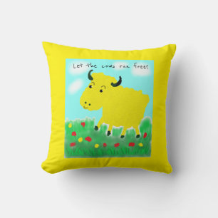Happy Cow Vegan Kissen