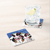 Happy Cows Chanukah Rechteckiger Pappuntersetzer (Vor Ort)