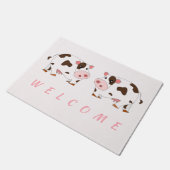 Happy Cows Doormat Fußmatte (Schrägansicht)