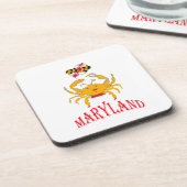 Happy crab baby T - Shirt Throw Kissen Getränkeuntersetzer (Linke Seite)