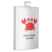 Happy Crab Custom Flask Flachmann (Rechts)