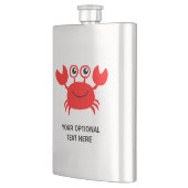Happy Crab Custom Flask Flachmann (Links)