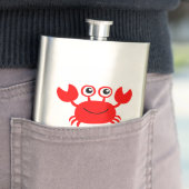 Happy Crab Custom Flask Flachmann (Beispiel)
