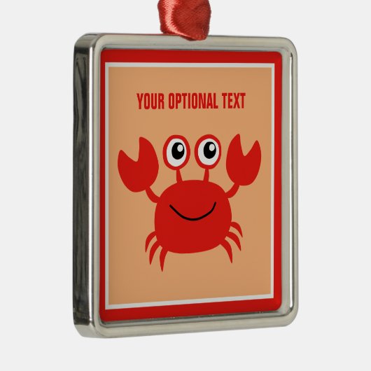 Happy Crab Custom Ornament (Rechts)