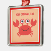 Happy Crab Custom Ornament (Links)
