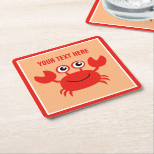 Happy Crab Custom Untersetzer