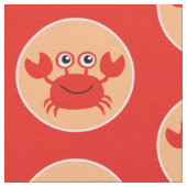 Happy Crab-Gewebe Stoff (Nahaufnahme)