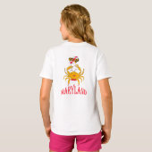 Happy crab in Maryland T-Shirt (Schwarz voll)