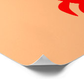 Happy Crab individuelle Name Poster (Ecke)