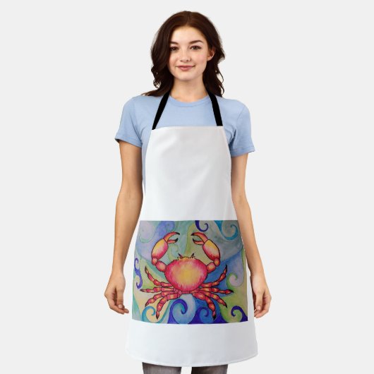 Happy Crab Schürze (Getragen)
