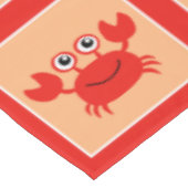 Happy Crab Tischtuch Tischdecke (Schrägansicht)