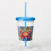 Happy Crab Tumbler Acryltrinkbecher (Vorderseite)