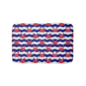 Happy Crabs Pattern Badematte (Vorderseite)