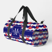 Happy Crabs Pattern Duffle Bag (Rechte Ecke)