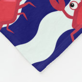 Happy Crabs Pattern Fleecedecke (Ecke)