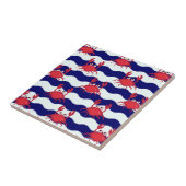Happy Crabs Pattern Fliese (Seite)