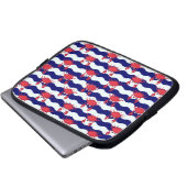 Happy Crabs Pattern Laptopschutzhülle (Vorne Knopf)