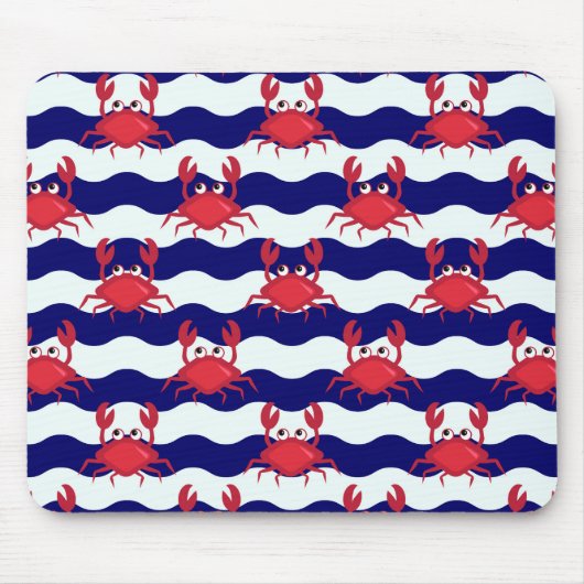 Happy Crabs Pattern Mousepad (Vorne)