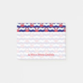 Happy Crabs Pattern| Name hinzufügen Post-it Klebezettel (Vorderseite)