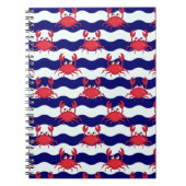Happy Crabs Pattern Notizblock (Vorderseite)