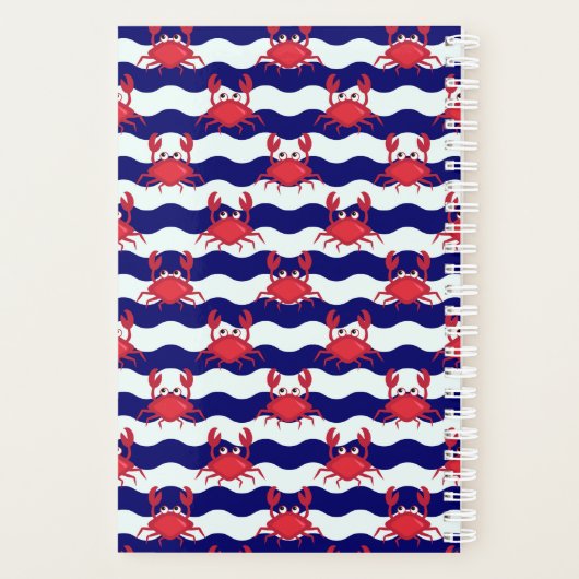 Happy Crabs Pattern Planer (Rückseite)