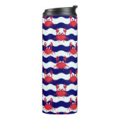 Happy Crabs Pattern Thermosbecher (Nach links gedreht)