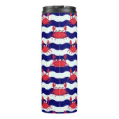 Happy Crabs Pattern Thermosbecher (Rückseite)