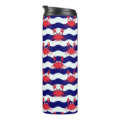 Happy Crabs Pattern Thermosbecher (Nach rechts gedreht)