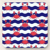Happy Crabs Pattern Untersetzer (Vorderseite)