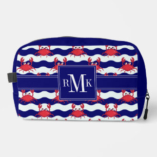 Happy Crabs Pattern Waschbeutel