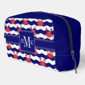 Happy Crabs Pattern Waschbeutel (Rechte Ecke)