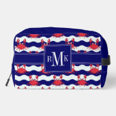 Happy Crabs Pattern Waschbeutel (Rückseite)