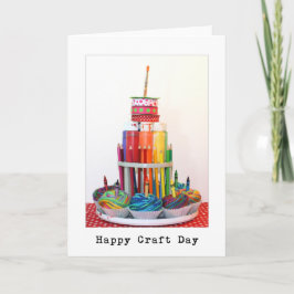 Happy Craft Day "Craft Cake" Fotografie Karte