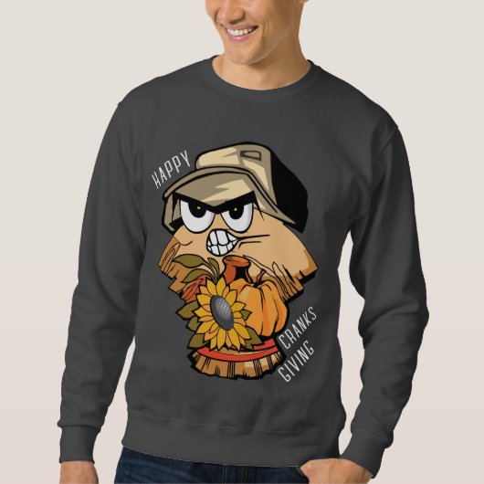 Happy Cranksgiving Holiday Sweater Sweatshirt (Vorderseite)