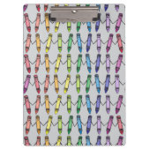 Happy Crayons Pattern Clipboard Klemmbrett (Vorderseite)