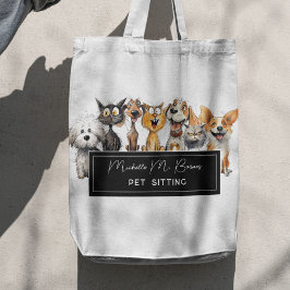 Happy Crazy Cats Hunde Haustiere Sitter Beruflich Tasche