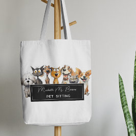 Happy Crazy Cats Hunde Haustiere Sitter Unternehme Tasche