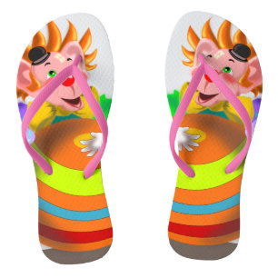 Happy Crazy Clown Badesandalen