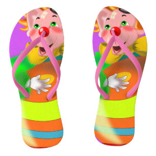 Happy Crazy Clown Badesandalen