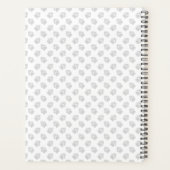 Happy Cream Golden Retriever mit Pfoten und Text Planer (Rückseite)