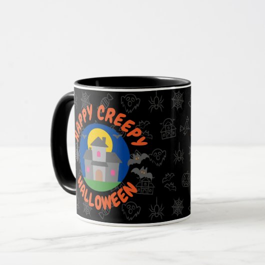 Happy creepy Halloween - Kinder Tasse (Vorderseite Links)