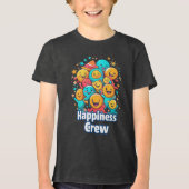 Happy Crew - Niedlicher Smiley Squad Youth T - Shi Tri-Blend Shirt (Vorderseite)