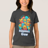 Happy Crew - Niedlicher Smiley Squad Youth T - Shi Tri-Blend Shirt (Vorderseite)