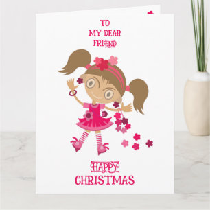 HAPPY CRISTMAS VACATION WÜNSCHEN FÜR FREUND KARTE